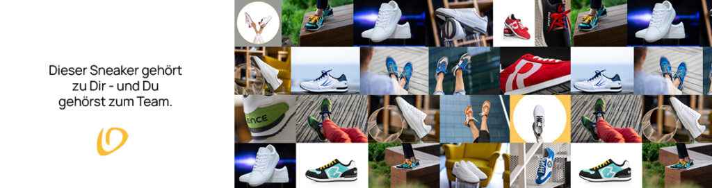 Mit Mitarbeitersneaker zum Team gehoeren