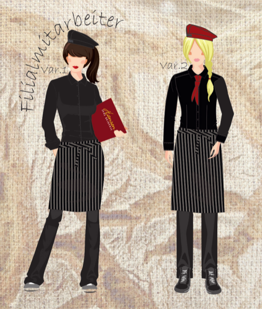 Teamkleidung für Bäckerei Verkaufspersonal und Bäcker